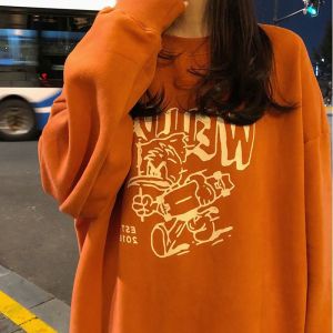 เสื้อฮู้ดคอกลมหลวมๆ สำหรับผู้หญิง ฤดูใบไม้ร่วง 2024 เสื้อคลุมกันหนาวแบบลำลอง ทรงหลวม แขนยาว ปกติ คอตั้ง ปกติ