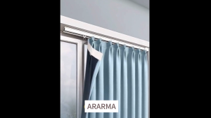 Blackout Curtain &Sheer white Free HookS-fold Hook 5ft-10ft New for Window Home Decoration Elegant