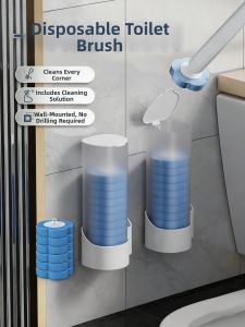 KEKESHANGJIA | Home Use No-Dead-Angle Toilet Brush 2025 Replacement Brush Head
