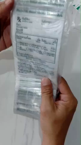 ซองยา Rx เขียนได้ ขนาด  8x12 cm.(100 ซอง/แพ็ค) คุณภาพดี สินค้าพร้อมส่ง