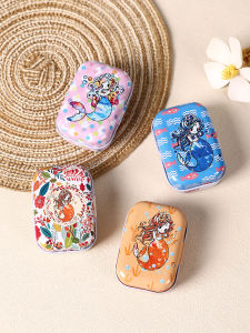 Portable Thickened Sealed Mini Candy Storage Box Iron Box Cute Portable Storage Box Thickened Storage Box for Personal Use