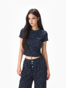 Apea | Sleeve Adjustable Henry Neck Half Opened Floral Womens Leisure Suit