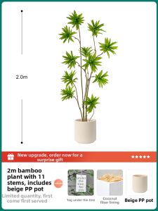 Realistic Artificial Banyan Bamboo Large Potted Ornamental