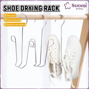 Suomi Stainless Steel Shoes Drying Hanger Shoes Drying Rack Hanging Shoe Organizer Space Saving 1Pc