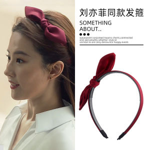 Fifi Womens High Gloss Butterfly Knot Hairband New 2025 Top of Head Hair Ring Korean Style Fashionable Hair Accessories