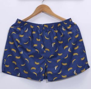 Summer Men Underwear Cotton Shorts Boys Print Arrow Pants Home Mid-Waist Boxers Casual Boxer Briefs