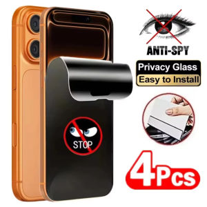 4PCS Anti Spy Hydrogel Film For iPhone 17 16 15 12 13 14 Pro Max Plus 16e 17e Air Privacy Protective Full Cover Screen Protector