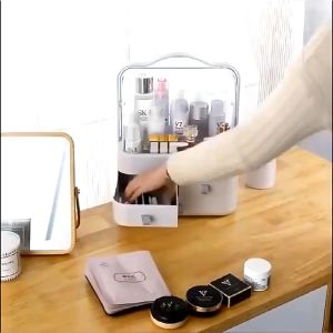 Cosmetic Beauty Storage Box 3 Layer Display Large Capacity Waterproof and Dustproof