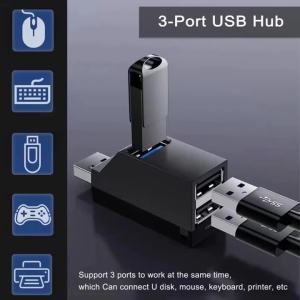 NNBILI For PC Laptop USB 3.0 HUB Adapter Extender for USB 3.0 Card Reader Hi-Speed USB 2.0 Mini Splitter Box 1 to 3 Ports