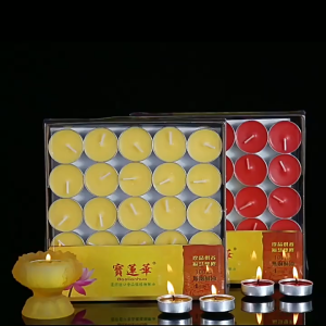 Buddha butter lamp lotus butter lamp household Buddha lamp smokeless aromatherapy candle long burning lamp