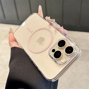 Luxury Magnetic Wireless Charge For Magsafe Case for iPhone 16 15 14 13 12 11 Pro XR XS Max 7 8 Plus Shockproof Case Back Cover