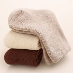 0-3Years Thick Newborn Baby Girl Boy Socks Terry Cotton Infant Toddler Solid Color Socks For Girls Boys Keep Warm In Home Winter