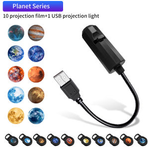 USB Plug Projection Lamp Christmas Planet Halloween Series Theme Optional Indoor Ceiling Decoration Lighting Replacement Theme
