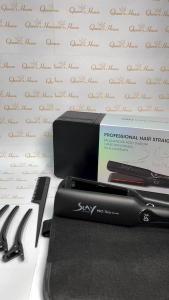 Slay HairPro Powered by MAC Styler 2 in 1 Hair Straightener and Curler with Infrared Technology Flat Iron Heavy Duty for Professional Use.