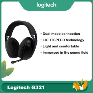 Logitech | Logitech G321 Wireless Bluetooth Dual Mode Gaming Headset Cat Ear Headphones for Laptop Desktop E-Sports Use