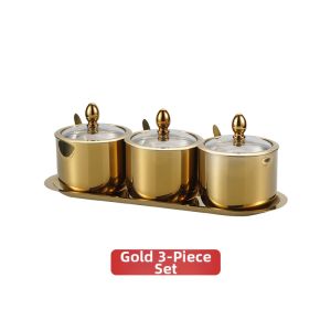 Stainless Steel Visible Spice Container Set
