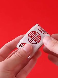 Đám Cưới - Cuộn 500 decal chữ hỷ dán trái cây trầu cau bánh kẹo trang trí ăn hỏi dạm ngõ đám cưới