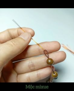 Kim xâu vòng gỗ Kim kẹp luồn dây chuỗi hạt - Mộc mixue