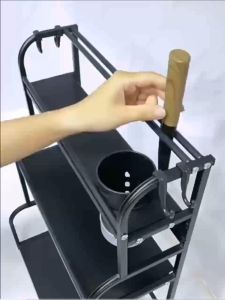 NEW UPGRADE 2/3 layer Spice Rack Kitchen Stainless Steel Seasoning Storage Rak Condiment Rack Rak Rempah Ratus Dapur