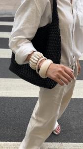 Ingemark | Ingemark 3 Styles Boho Resin Acrylic Chunky Thick Bangles for Women New Trend Vintage Geometric Round Bracelets Y2K Jewelry Gift