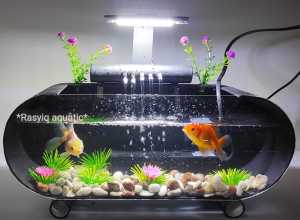 Aquarium mini akrilik pipa pvc uk 30×11×11cm murah unik estetik