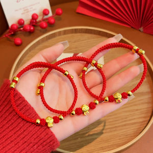 Lucky Snake Year Red String Bracelet Woven Childrens Amulet Hand Chain Chinese Zodiac Annual Snake Year Transient Accessory
