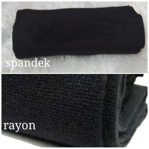 Legging Spandek Dan Rayon Hitam Putih Super Jumbo XXXL