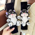 Lucy Cat ผู้ชายและผู้หญิงหวานน่ารักสนุกสร้างสรรค์การ์ตูนตุ๊กตานุ่มตุ๊กตารถเข็มขัดนิรภัยตกแต่งสบายไหล่. 