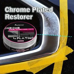FARIENNE Chrome & Metal Polishing Paste - Car Plating Restoration Cream for Shiny Wheels Bumpers & More