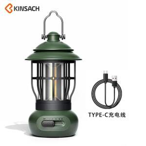 Outdoor Camping Lantern Multi-Functional Hanging Tent Atmosphere Light Small Night Light Dormitory Lampshade Material Other