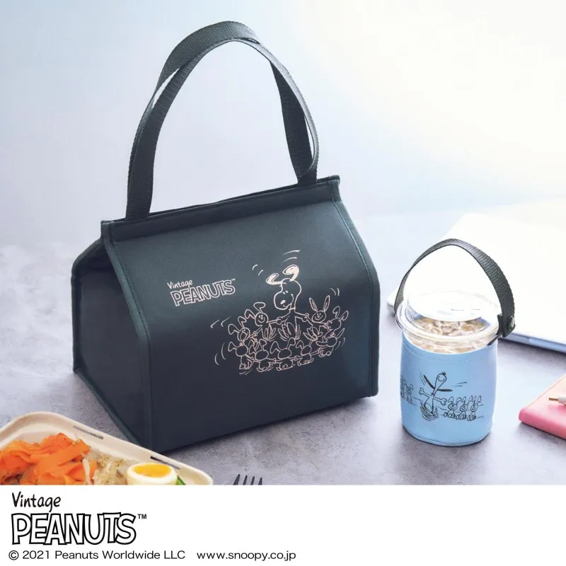 On Japanese Magazine Cute Snoopy Lunch Bag Insulated Lunch Box Bag