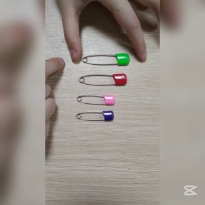 Plastic Head Safety Pins Infant Kids Cloth Locking Brooch Buckles Colorful Safety Pins 塑料头安全别针安全锁定婴儿布尿布尿布别针