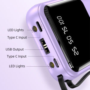 power bank original asli mini 30000mah mini sice powerbank with 4 usb fast charging Lightweight LED Display BH31 power bank 2.4A Real Capacity with 4 Usb