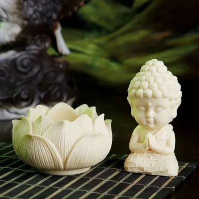 Gilded Baby Buddha Figurine Ornament