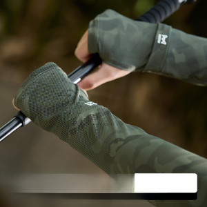 Miiow | Ice Silk Gloves Thin Summer Outdoor Cycling Cool Sensation Sun Protection Sleeve Covers Mens Gradient Pattern Nylon Material