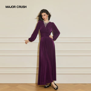 Star-endorsed Romantic Purple Dress