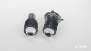 H4 BA20D Motorcycle LED Headlight 1Pcs CSP Chip Hi Lo Lens 6000K White 12V Super Bright Moto Scooter Headlamp Fog Light Bulb