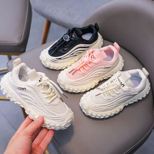 Giày Thể Thao Bé Gái Bé Trai Đế Độn Quai Rút Phong Cách Hàn Quốc Giày Thể Thao Cho Bé Gái Đi Học Đi Chơi Nhập Quảng Châu Cao Cấp