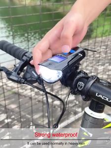 Đèn Xe Đạp Cao Cấp Siêu Sáng Tích Hợp 3 Chế Độ Đồng Hồ Màn Hình Led Và Còi Nhiều Chế Độ Chống Nước Chuẩn IP Pin 15000 mah - Eo.sportdz