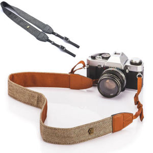 Universal Camera Strap for DSLR/Mirrorless Anti-Pressure Comfort Shoulder Neck Strap Retro Vintage Photography Accessories