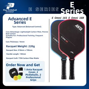 ANTA | Advanced High-Elasticity Carbon Fiber Hive Core Pickleball Racket