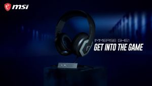 Tai nghe gaming có dây MSI Immerse GH61 Hi-Res ONKYO - Kết nối USB 2.0 Jack 3.5mm - Tương thích Windows 10 - Màu Đen - Hàng chính hãng - Bảo hành 1 năm