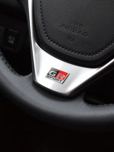GR Sport Edition Car Decal Steering Wheel Decoration Metal Body Sticker Rear Trunk Label Racing Version Speed Car Logo Sticker