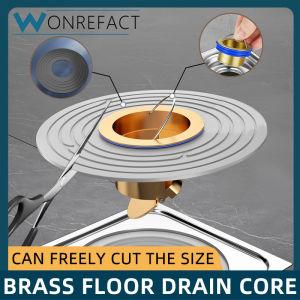 Anti Odour Floor Trap Seal No Rust Brass Drain Plug Heavy Duty HDB Toilet Pest Preventer Quick Water Drainage