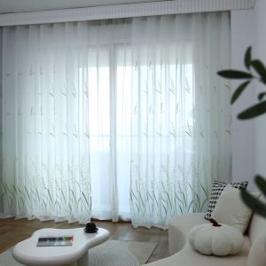 [1PC] Encora Joville Paddy Sheer Curtain Tingkap Langsir Jarang Pintu Langsir Putih Cangkuk Pinch Pleat Hook Eyelet