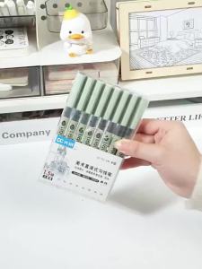hopk | 12 Tibs Black Pen Fine Line Sketching Marker Different Tips Fineliner Drawing Pens Manga Art Marker Calligraphy Set Supplies