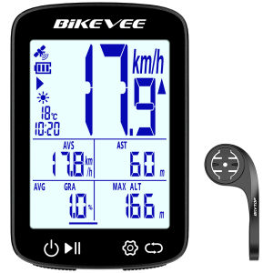 2.4" Professional Wireless Bluetooth Bicycle Computer MPH KM/H Multifunctional GPS Bike Speedometer Odometer with Auto Backlight