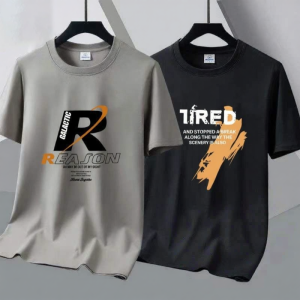 Summer New Pure Cotton Loose Round Neck T-shirt