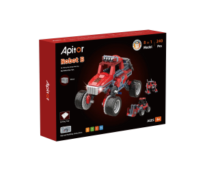 Apitor Robot B 8 Trong 1 Bộ STEM Dành Cho Trẻ Em Từ 14 Tuổi Trở Lên DIY Mô Hình Xe Tải Quái Vật Điện Tử Bộ Đồ Chơi Giáo Dục Trang Trí Phòng