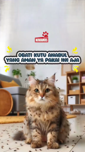NOVAMOS Pembasmi Kutu Kucing dan Anjing 100 ML